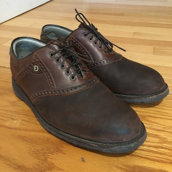 VINTAGE Footjoy Classics Dry Mens Size 9 Golf Shoe - Picture 4 of 7